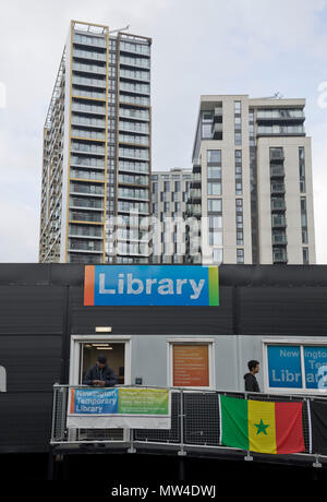 Développement de nouveaux logements par l'ancien centre commercial Elephant and Castle, d'être démoli pour faire place à un nouveau centre commercial et des logements de luxe à Londres, Engla Banque D'Images