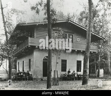 . Deutsch : Wirtshaus Moorlake à Berlin-Wannsee, Bildpostkarte von 1910 (Ausschnitt) . 2 avril 2013, 11:23:23. 342 1910 Klein-Glienicke Moorlake inconnu Banque D'Images