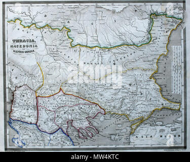 . Anglais : Reichard, orbis terrarum antiquus (dans usum juventutis), ca. 1861 14. Thrace, Macédoine et Illyris Graeca XG Thracie, Macedonie en Grieks / Illyrie Thrace, Macédoine et l'Illyrie grecque . 24 octobre 2013, 16:48:24. Christian Gottlieb Reichard (26 juin 1758 - 11 septembre 1837) 605 Thracia Macédoine &AMP ; Illyris Graeca de orbis terrarum antiquus ca. 1861 Banque D'Images