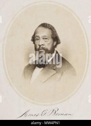 . Anglais : Amos Gerry Beman (1812-1872) était un 19e siècle le pasteur afro-américain et activiste sociale, du Connecticut. Il était un abolitionniste américaine africaine. 23 avril 2014, 17:35:13. Inconnu 42 Amos Beman Banque D'Images