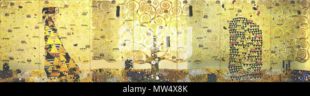 . Nederlands : Stoclet-Fries, éditeur, paneel De verwachting (De danseres). 1911. Gustav Klimt (design), Wiener Werkstätte (exécution) 577 gauche frise Stoclet Banque D'Images