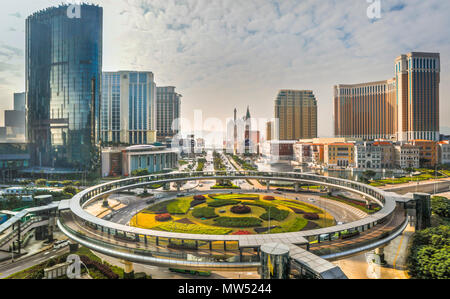 La Chine , Macao Ville, District de Taipa, Strada n'Istmo Avenue Banque D'Images