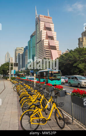 La Chine, la ville de Shenzhen, Hennan Avenue Banque D'Images