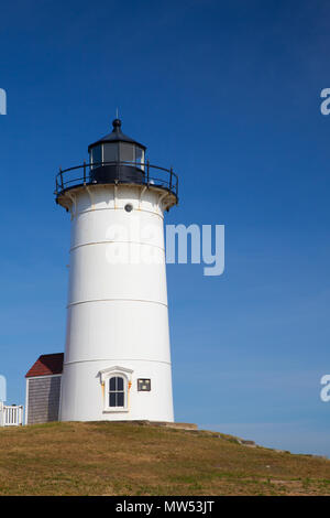 Nobska Lumière, également connu sous le nom de Nobska Point Light est un phare situé à Woods Hole sur la pointe sud-ouest de Cape Cod, Massachusetts. Banque D'Images