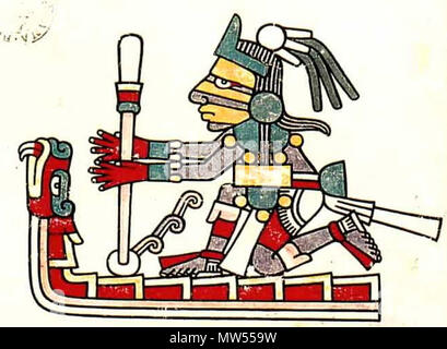 . Anglais : Codex Laud p. 8 à l'aide d'un Amamalocotl détails mixtèque pour produire le feu . 28 février 2015, 17:03:08. Inconnu 136 Codex Laud p. 8 à l'aide d'un Amamalocotl détails mixtèque pour produire le feu Banque D'Images