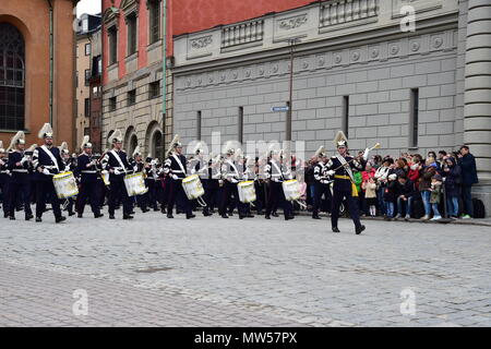 Le 72e anniversaire de Carl XVI Gustaf de Suède au Palais Royal de Stockholm, Suède. Doté d''atmosphère : où : Stockholm, Suède Quand : 30 Avr 2018 Crédit : Mark De Giovanni/WENN.com Banque D'Images