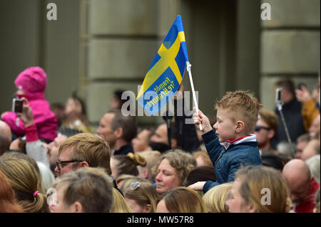 Le 72e anniversaire de Carl XVI Gustaf de Suède au Palais Royal de Stockholm, Suède. Doté d''atmosphère : où : Stockholm, Suède Quand : 30 Avr 2018 Crédit : Mark De Giovanni/WENN.com Banque D'Images