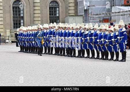 Le 72e anniversaire de Carl XVI Gustaf de Suède au Palais Royal de Stockholm, Suède. Doté d''atmosphère : où : Stockholm, Suède Quand : 30 Avr 2018 Crédit : Mark De Giovanni/WENN.com Banque D'Images