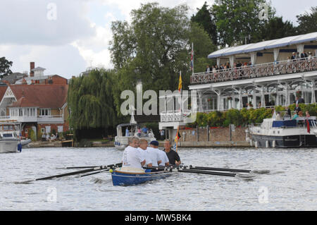 Henley, Grande-bretagne, Samedi 07/07/2007. Henley Royal Regatta Henley Regatta, allemand bien sûr, rameurs, tournées, Henley Royal Regatta Henley, Rea Banque D'Images