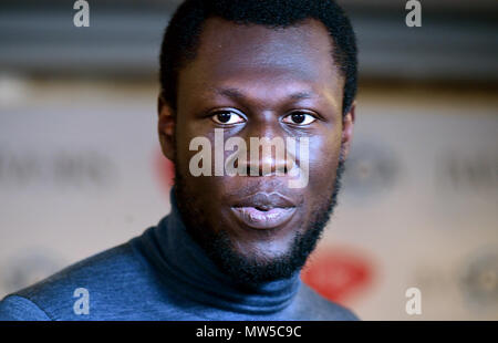 Stormzy au cours de la 63e Congrès annuel de l'écriture de Ivor Novello Awards au Grosvenor House de Londres. Photo date : Jeudi 31 Mai, 2018. Voir histoire PA Novello SHOWBIZ. Crédit photo doit se lire : Ian West/PA Wire Banque D'Images