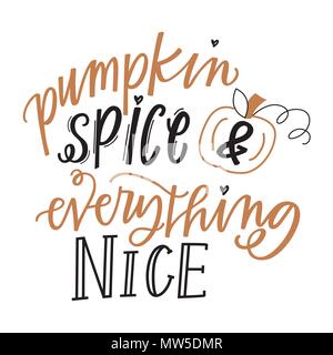 Pumpkin spice et tout gentil Illustration de Vecteur