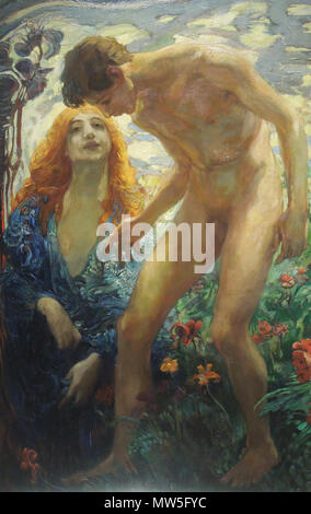 . Narcisse . Polski : Ludwig von Hofmann - Narcyz, 1890-1900 English : Ludwig von Hofmann - Narcissus, 1890-1900 . 1890 ; 2016-07-14 14:45:51. Ablakok 381 Ludwig von Hofmann - Narcyz Banque D'Images