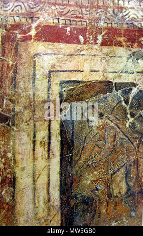 . Français : La Samaritaine au puits. Fresque du baptistère de la domus ecclesiae de Doura Europos Anglais : La Samaritaine au puits. Peinture murale dans le baptistère de la domus ecclesiae dans la région de Dura Europos. . Photo de Marsyas ; peintre inconnu 173 Dura Baptistère Samaritain Banque D'Images