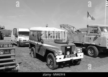 Véhicules militaires montrent à Llandudno, au Pays de Galles Banque D'Images