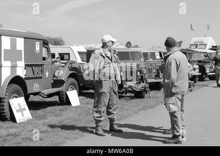 Véhicules militaires montrent à Llandudno, au Pays de Galles Banque D'Images