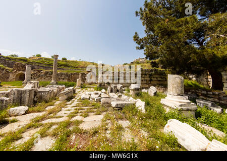 Site archéologique d'Helenistic ville d'Aphrodisias dans l'ouest de l'Anatolie, la Turquie. Banque D'Images