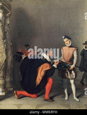 . Don Pedro de Tolède baisant l'épée d'Henri IV, 1820 670 IngresPedroKissSwordOfHenri4 Banque D'Images