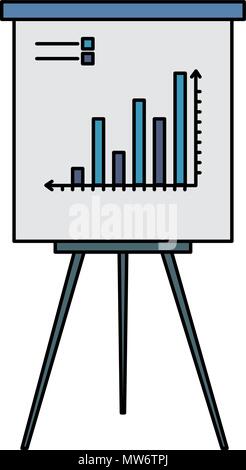 Formation de carton avec des statistiques Illustration de Vecteur