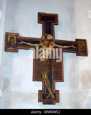 . Crucifix (1250) par Giunta Pisano ; transept gauche ; Basilique de Saint Dominique, Bologne, Italie . 4 avril 2006. Georges Jansoone 541 San Domenico39 Banque D'Images