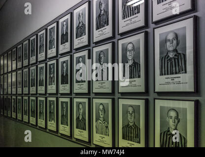 Auschwitz, Pologne - la plus meurtrière parmi les camps d'extermination construit au cours de l'holocauste, encore aujourd'hui, c'est toujours un coup de pied dans l'estomac pour les visiteurs Banque D'Images