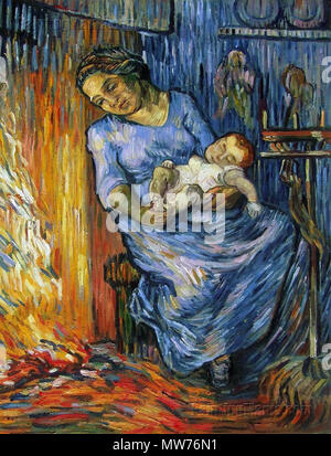 1 "L'homme est en mer", Vincent van Gogh, d'après Virginie Demont-Breton Banque D'Images