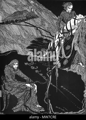 Harry Clarke - Illustrateur irlandais - 'C'était une terrible page de l'historique de mon existence.' Art par Harry Clarke pour Poe's Tale 'Berenice.' (1936) Banque D'Images