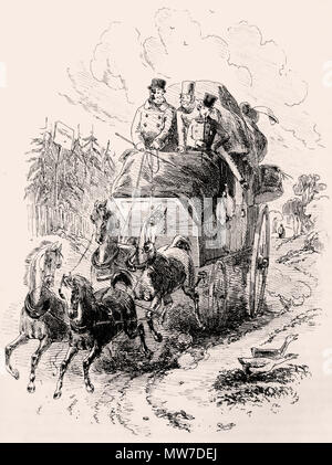 H. K Browne - French Illustrator - "mon premier automne dans la vie' par H. K. Browne de 'David Copperfield" de Charles Dickens. Londres : Bradbury & Evans, 1850. Première édition du livre Banque D'Images