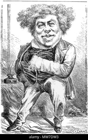 . Alexandre Dumas (père) . Etienne Carjat Alexandre Dumas 11 36 Banque D'Images