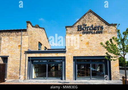 Compte tenu des nouvelles frontières de la nouvelle distillerie à Hawick, Ecosse, Royaume-Uni Banque D'Images