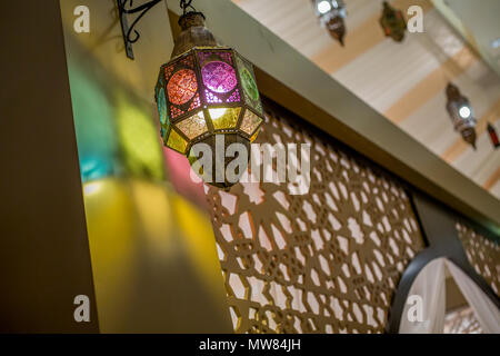 Applique murale marocaine arabe traditionnelle, fait main Banque D'Images
