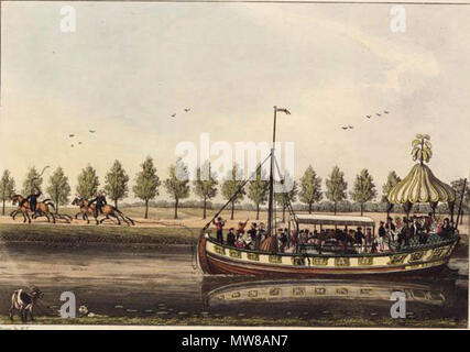 . Anglais : Barge Gent-Brugge . 30 mai 2012. Inconnu 72 Gent-Brugge Barge Banque D'Images