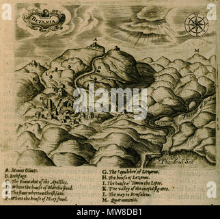 . Anglais : George Sandys. Rapport d'un voyage commencé une : Dom : 1610. Foure Bookes. Contenant une description de l'Empire turc, d'Aegypt, de la Terre Sainte, London, W. Barrett, 1615. 1615. George Sandys (1577-1644), écrivain de voyage Description français colonisateur et poète voyageur anglais, colonist et poète Date de naissance/décès 2 Mars 1577 Mars 1644 Lieu de naissance/décès Bishopthorpe Palace Boxley contrôle d'autorité : Q5544276 : VIAF 76334788 ISNI : 0000 0000 8156 0309 RCAC : n50016635 35474878 NLA : GND : 118794418 83 WorldCat Betania - George Sandys - 1615 Banque D'Images