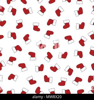 Bottes de Noël transparente isolé sur fond blanc Illustration de Vecteur