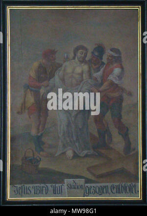 . Deutsch : Bild aus der dans Passionsfolge Erlenbach-Binswangen au St Michael . peinture : xixe siècle, photo : 2012. n.n., 19e siècle peinture 85 Binswangen-stmichael2012-02 Banque D'Images