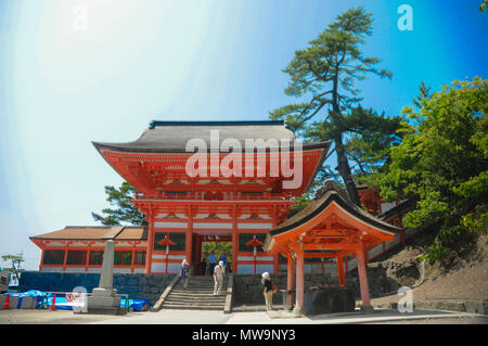Sanctuaire Hinomisaki, Izumo situé dans la préfecture de Shimane, au Japon. La gare la plus proche de votre visite ici, c'est JR station d'Izumo, et 45 minutes en bus. Banque D'Images