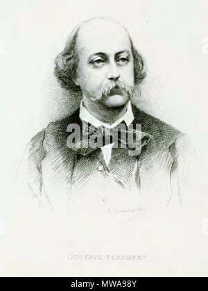 . English : Portrait de Gustave Flaubert . 1895. 139 Caroline Commanville Commanville - Souvenirs sur Gustave Flaubert - Illustration p. 10 Banque D'Images