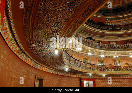 De l'intérieur Théâtre Juarez - Guanajuato, Mexique Banque D'Images