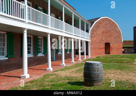 Fort des casernes, le fort McHenry National Monument historique et lieu de culte, Maryland Banque D'Images