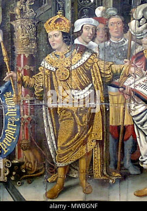 Cædwalla 150 dans Barnard Chichester mural (corps plein) Banque D'Images