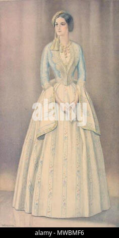 . Anglais : Greek Lady's robe de gala de 1835 - Collection de costumes grecs par NICOLAS SPERLING (Russie 1881-1940 / loi : Athènes). L'année 1930. Nicolas Sperling (1881-1940) 253 Grèce Dame robe de gala 1835 Banque D'Images
