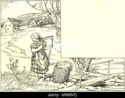 . English : Grimm, le voyage du Petit Poucet par Hermann Stockmann (1867-1938), 1925. 5 mai 1925. Hermann Stockmann (1867-1938) 254 Grimm,Le-voyage-du-petit-poucet-09 Banque D'Images