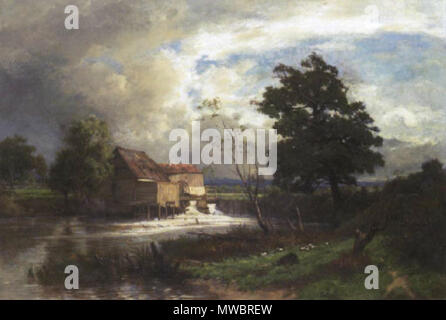 . Mühle am Fluss . Otto Frölicher 229 Froelicher muehle Banque D'Images