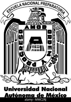 Español : Escudo de la . 9 En el que se représentent un águila  devorando a una serpiente, posada sobre un nopal, aludiendo lescudo al  Nacional Mexicano. En el centro se
