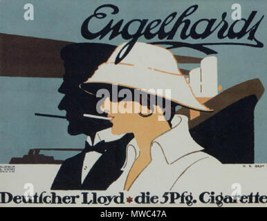 . Hans Rudi Erdt : Engelhardt, 1915. Affiche publicitaire. Lithographie couleur, 27,6 x 37,4 in. / 70 x 95 cm. vers 1915. Hans Rudi Erdt (1883-1925) 266 Hans Rudi Erdt - Engelhardt, 1915 Banque D'Images