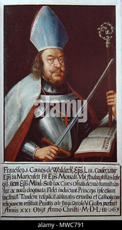 . Anglais : Franz von Waldeck . 16e siècle. 218 Inconnu Franz von Waldeck Banque D'Images