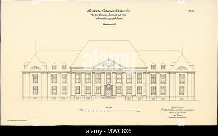 . Eduard August Wilhelm Rotterdam (1862-1938) : Preußisches Geheimes Staatsarchiv, Berlin-Dahlem. Verwaltungsgebäude (1914-1924) . 1925. Rotterdam 230 Fuerstenau Banque D'Images