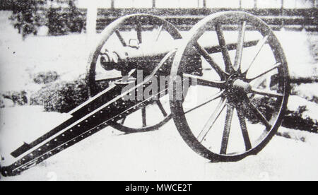 . Anglais : Sagahan canon Armstrong utilisé à la bataille d'Ueno contre le Shogitai 1868 . 1868. 535 anonyme Sagahan canon Armstrong utilisé à la bataille d'Ueno contre le Shogitai 1868 Banque D'Images