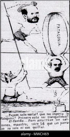 256 Guerra del Pacífico Caricatura 1879-1884 1 Banque D'Images