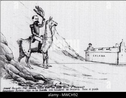 256 Guerra del Pacífico Caricatura 1879-1884 30 Banque D'Images