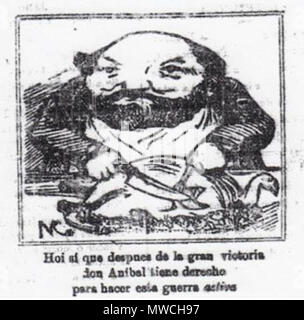 256 Guerra del Pacífico Caricatura 1879-1884 32 Banque D'Images